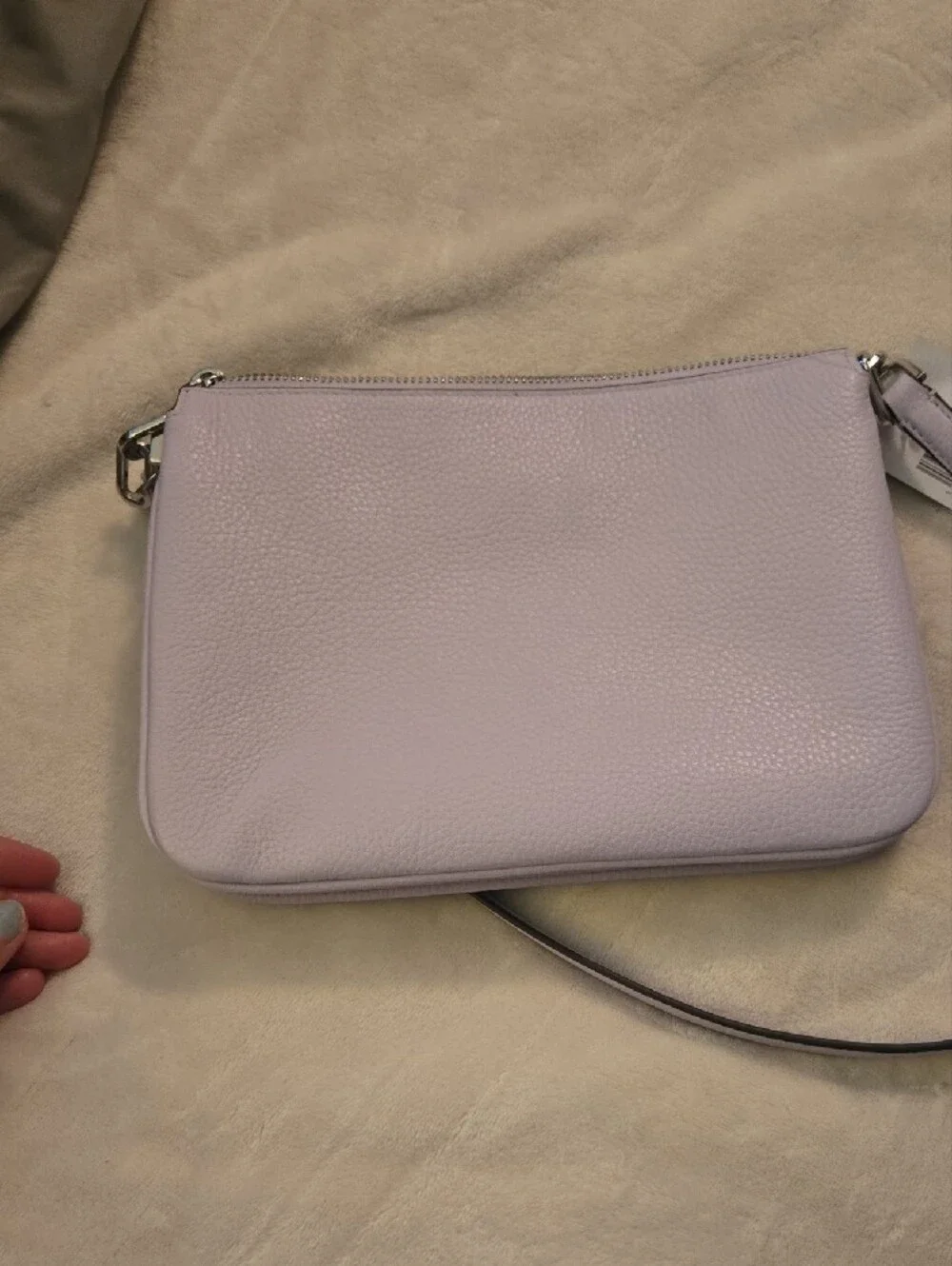 kate spade Lavender Pebbled Leather Crossbody Bag